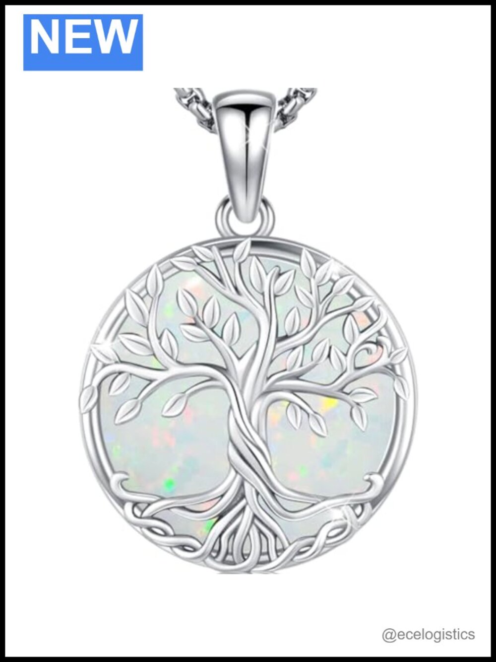 925 Sterling Silver Tree of Life Pendant Necklace Celtic Knot